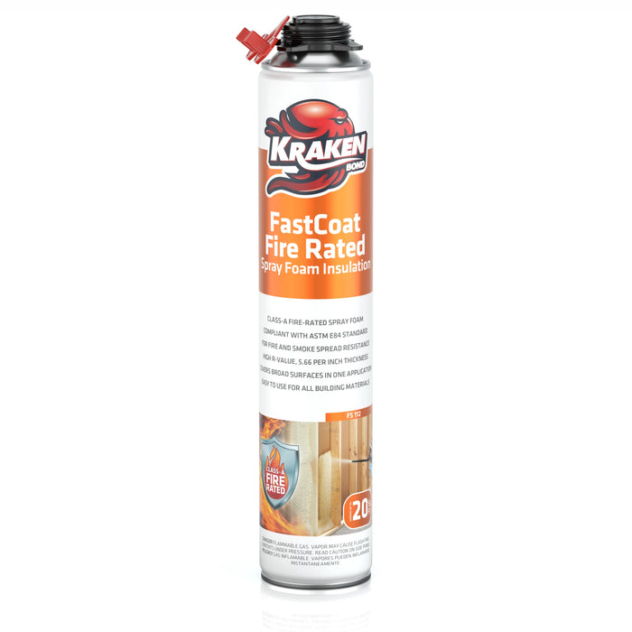 Kraken Bond FastCoat Insulation Spray Foam (Closed Cell Expanding Foam), Class A Fire Rated