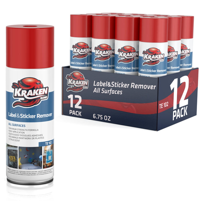 Kraken Bond Label & Sticker Remover Spray - 6.7 oz