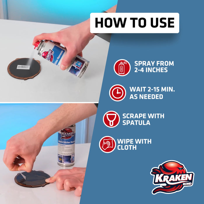 Kraken Bond Label & Sticker Remover Spray - 6.7 oz