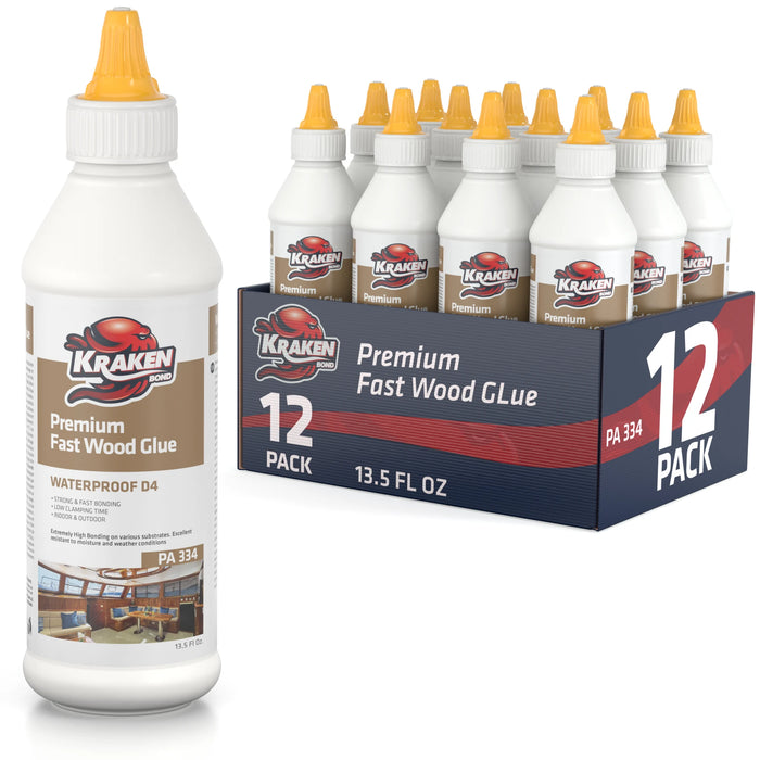Kraken Bond D4 Premium Fast Wood Glue - 13.5 fl oz