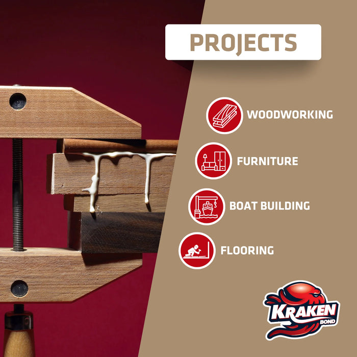 Kraken Bond D4 Premium Fast Wood Glue - 13.5 fl oz