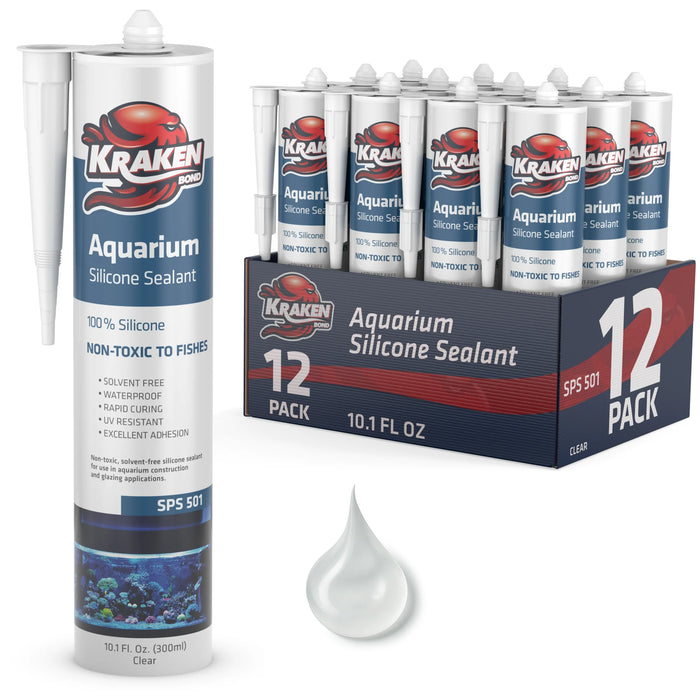 Kraken Bond Aquarium 100% Silicone Sealant - 10.1 fl oz