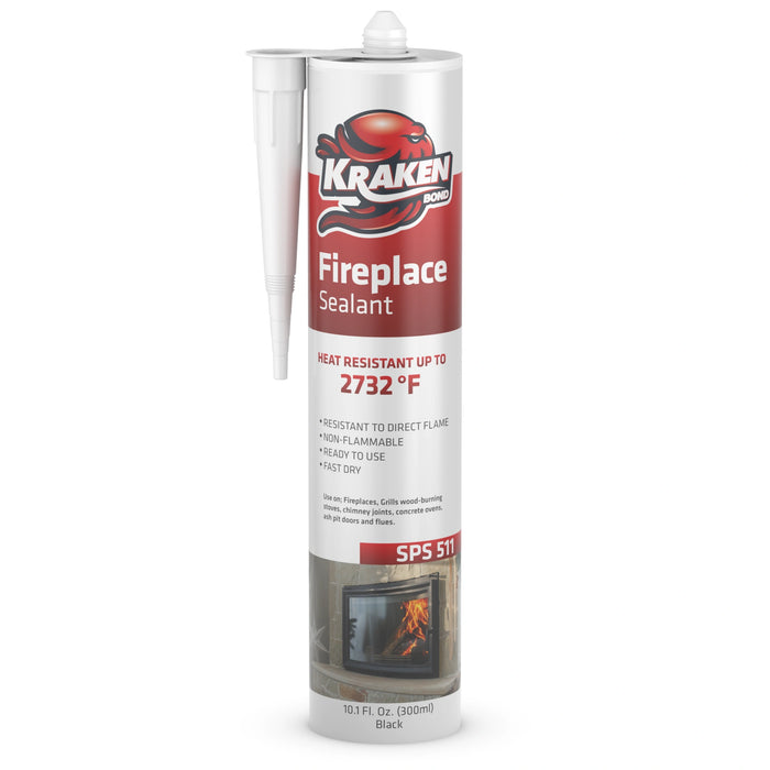Kraken Bond Fireplace Sealant - Fireplace Caulk, 10.1 fl oz