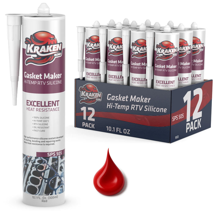Kraken Bond Gasket Maker RTV Silicone - 10.1 fl oz