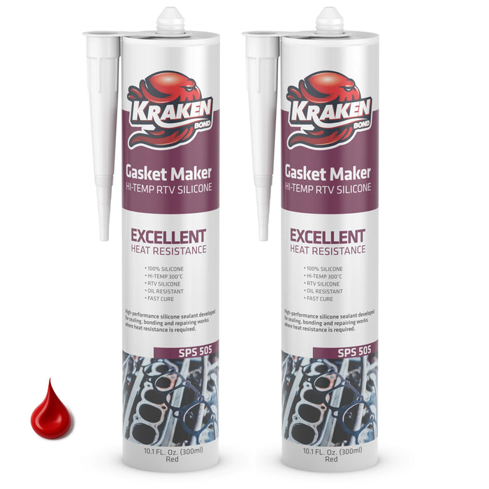 Kraken Bond Gasket Maker RTV Silicone - 10.1 fl oz