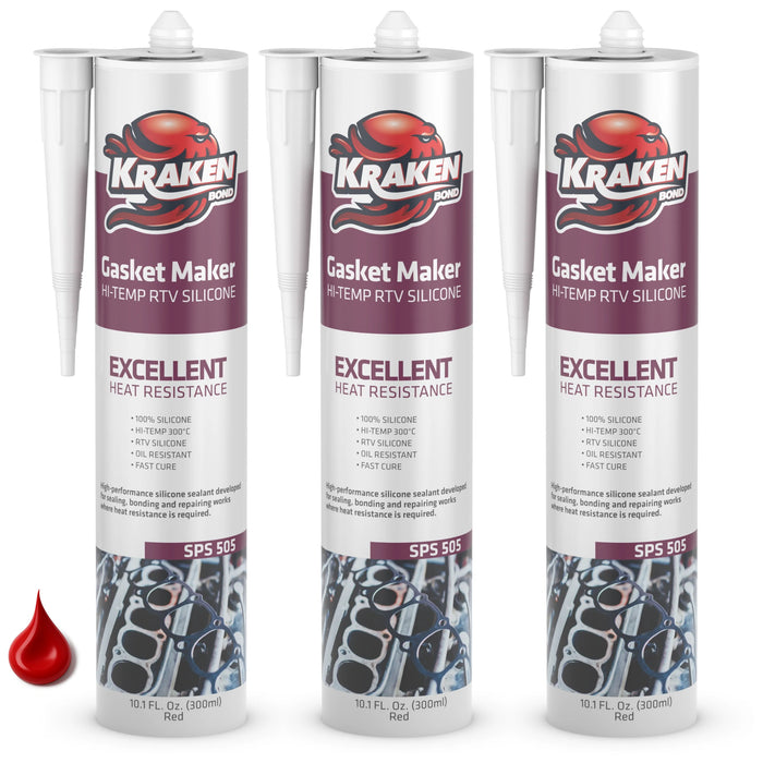 Kraken Bond Gasket Maker RTV Silicone - 10.1 fl oz