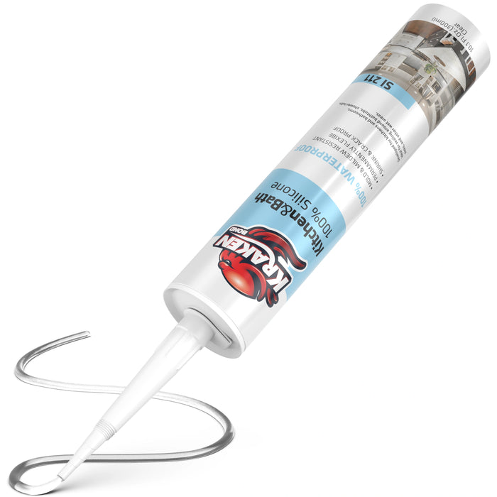 Kraken Bond Kitchen & Bathroom Silicone Sealant - 10.1 fl oz