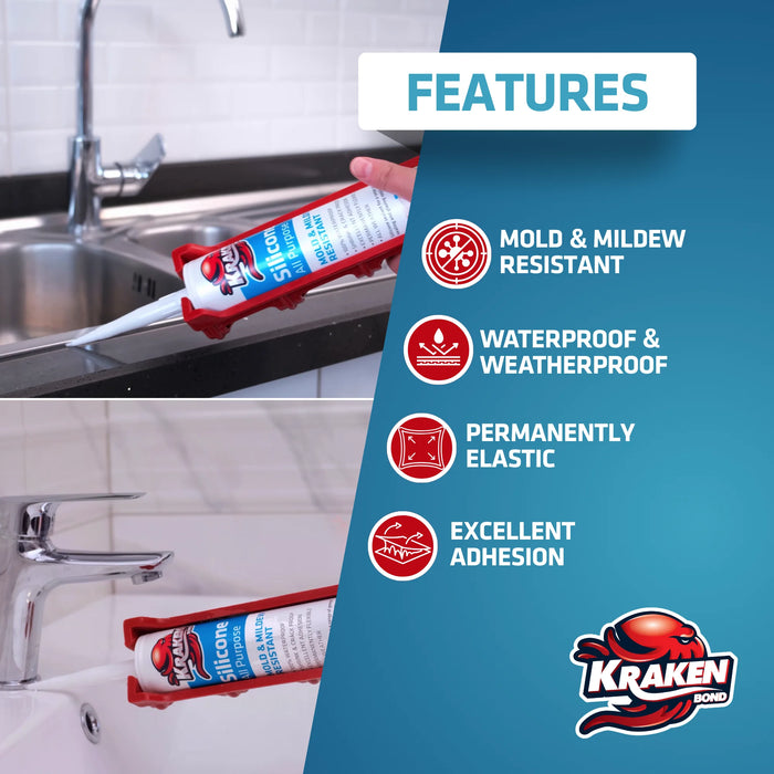 Kraken Bond All Purpose RTV Silicone - 10.1 fl oz