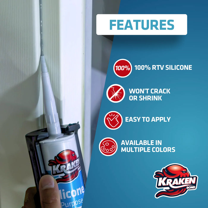 Kraken Bond All Purpose RTV Silicone - 10.1 fl oz