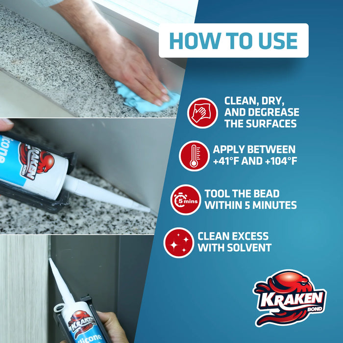 Kraken Bond All Purpose RTV Silicone - 10.1 fl oz