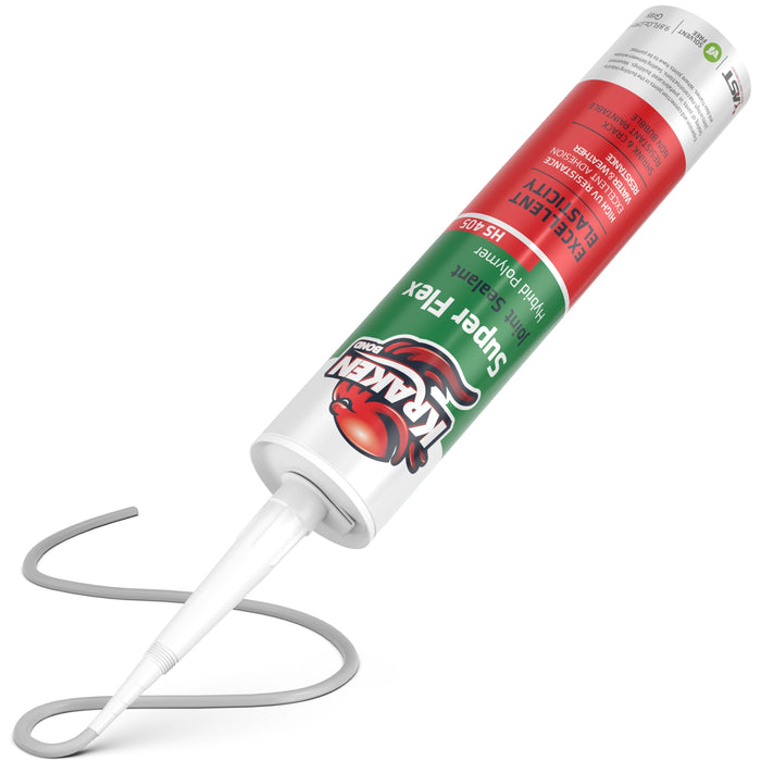 Kraken Bond Super Flex Joint Sealant - Gray, 9.8 fl oz