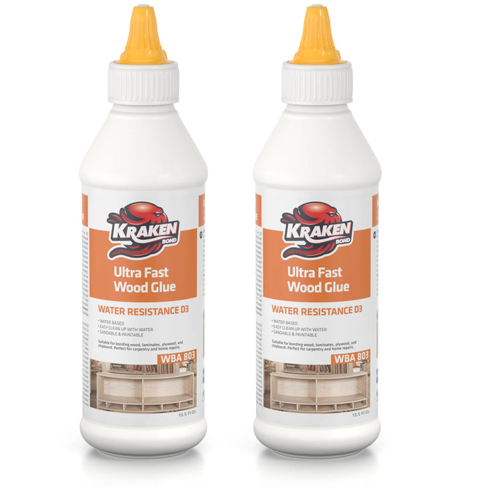 Kraken Bond D3 White PVA Ultra Fast Wood Glue - 13.5 fl oz