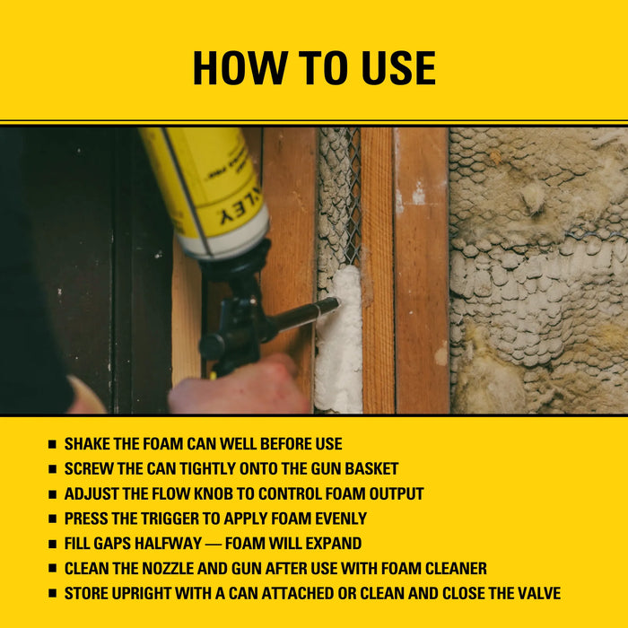 Stanley PRO-FG2 Spray Foam Gun - 8"