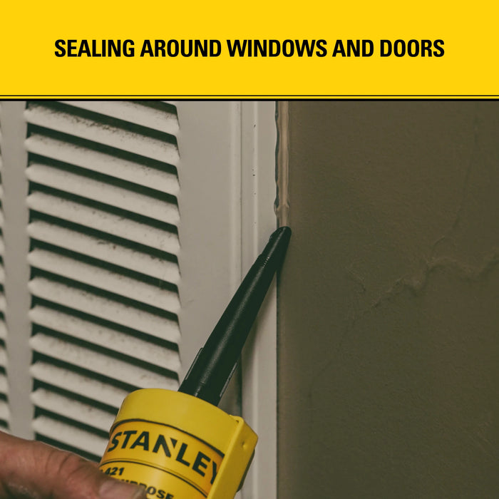 Stanley S421 All Purpose RTV Silicone Sealant (Acetoxy Cure) - MultiColor, 10.1 fl oz