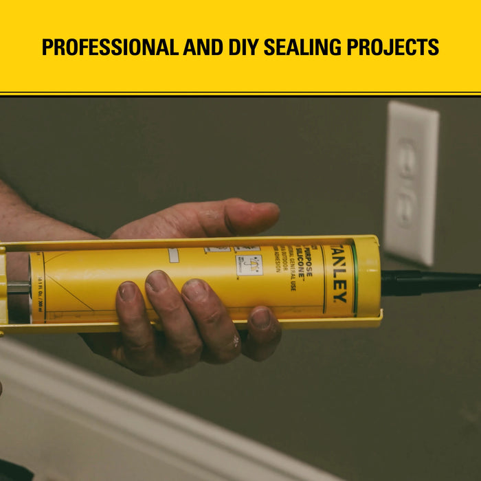 Stanley S421 All Purpose RTV Silicone Sealant (Acetoxy Cure) - MultiColor, 10.1 fl oz