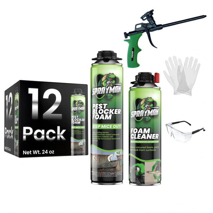 Sprayman Pro Pest Blocker Foam – Gun Foam, 24 oz
