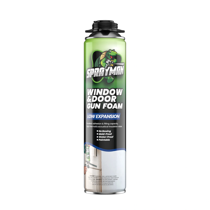 SPRAYMAN Window & Door Low Expansion Spray Foam - Gun Foam, 24 oz