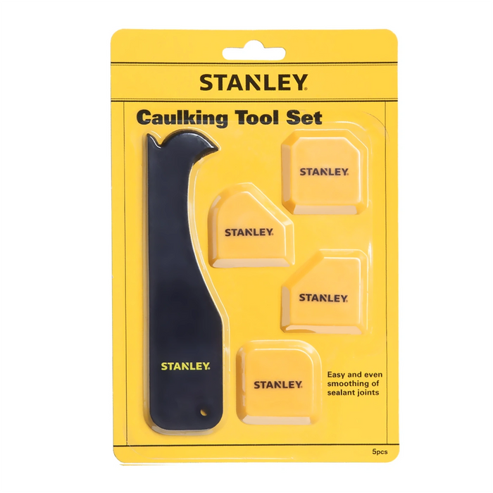 Stanley Caulking Tool Set – Sealant Scraper & Caulk Smoother Pads