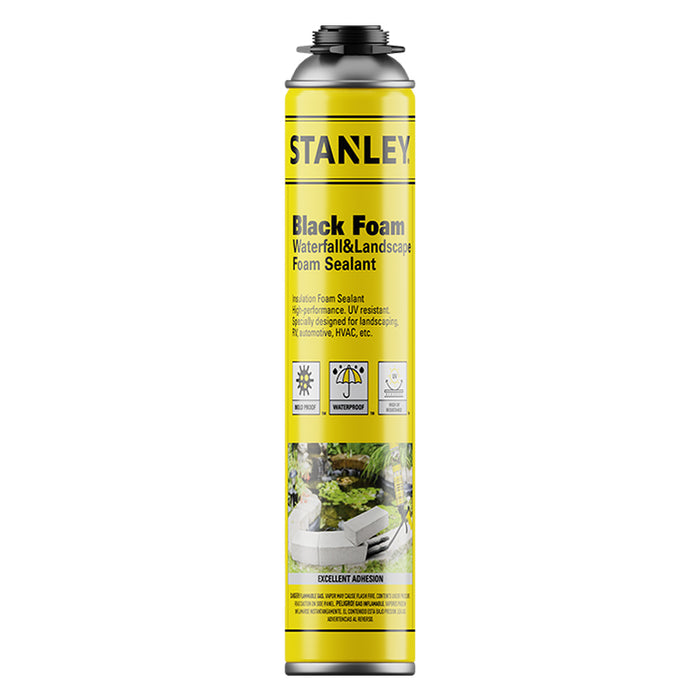 Stanley Black Foam Adhesive Waterfall & Landscape - Gun Use, 24oz