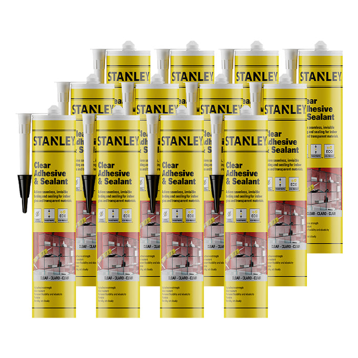 Stanley Clear Adhesive & Sealant - Invisible Bonding 9.8oz