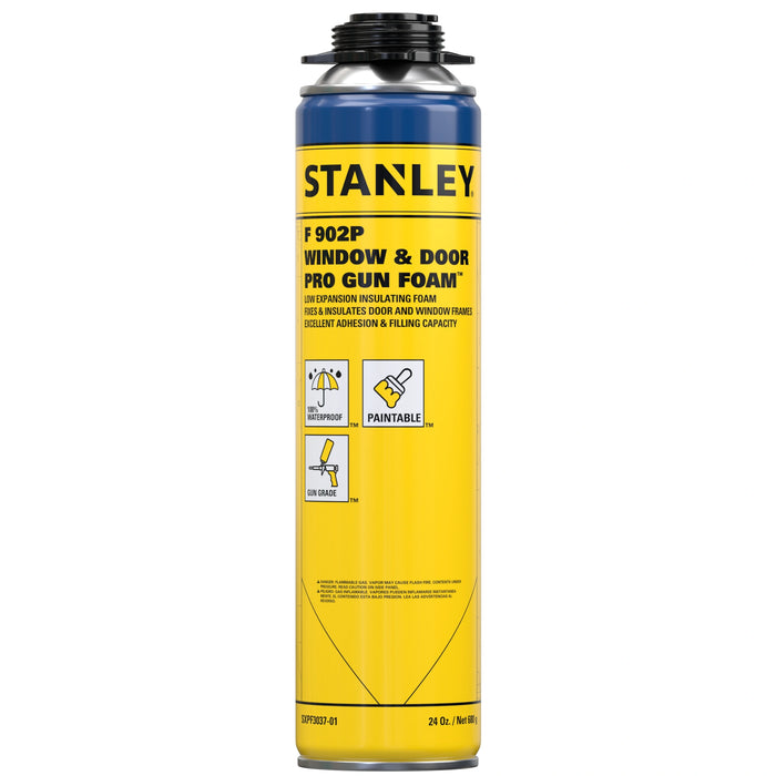 Stanley F902P Window & Door Pro Gun Foam - Low Expansion, 24 oz