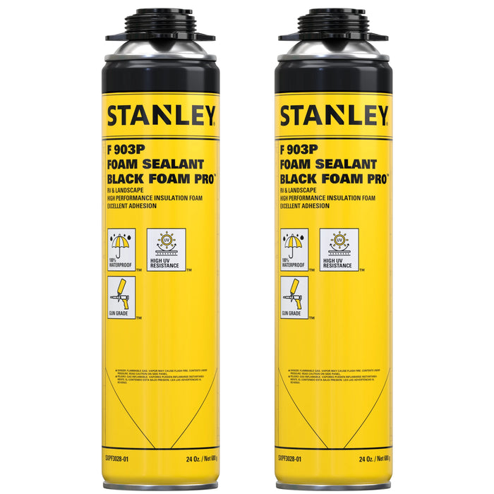 Stanley F903P Black Foam Pro Gun Foam Adhesive for RV & Landscape, 24oz