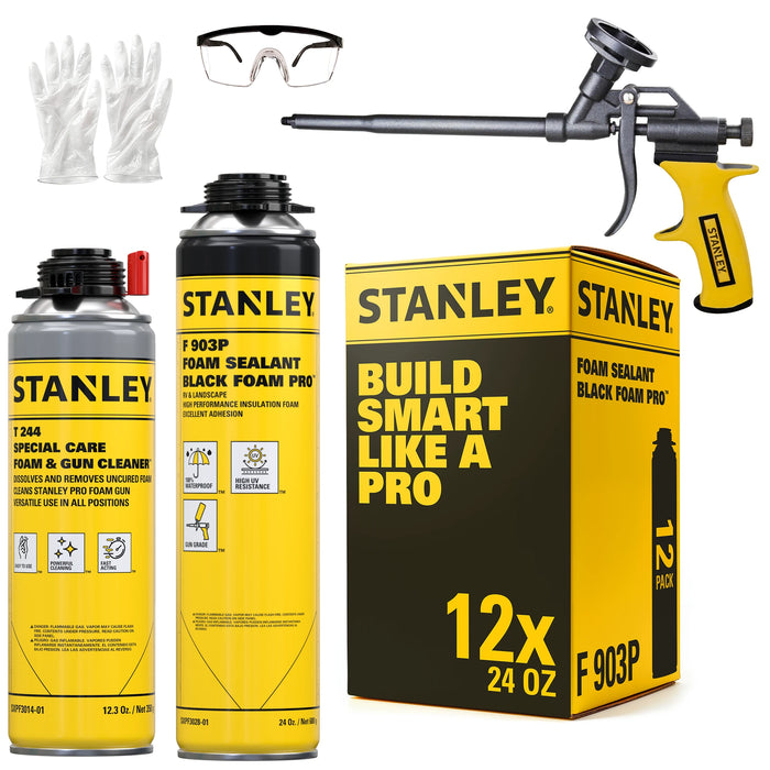 Stanley F903P Black Foam Pro Gun Foam Adhesive for RV & Landscape, 24oz