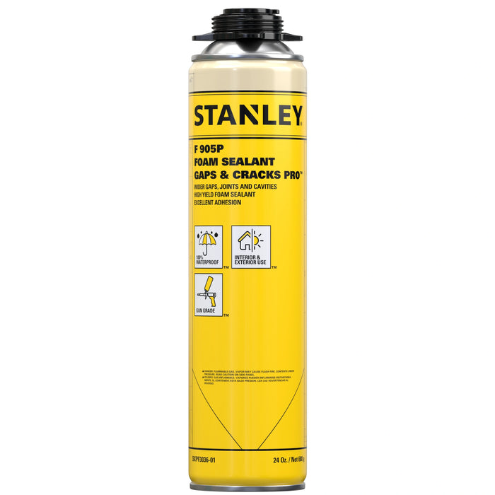 Stanley Pro Gap Filler - Window & Door Gap Filler - Gun Foam, 24oz
