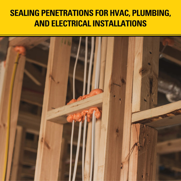 Stanley F952 Orange Fire Block Foam Sealant - Insulating Foam Sealant 12/24 oz