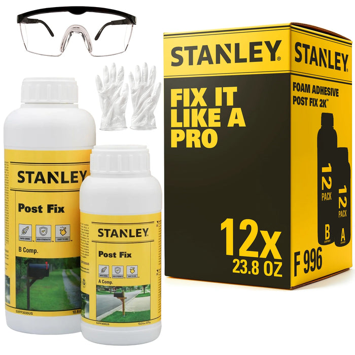 Stanley F996 Post Fix, Fence Post Foam - Rapid Installation Composite, 23.8 oz