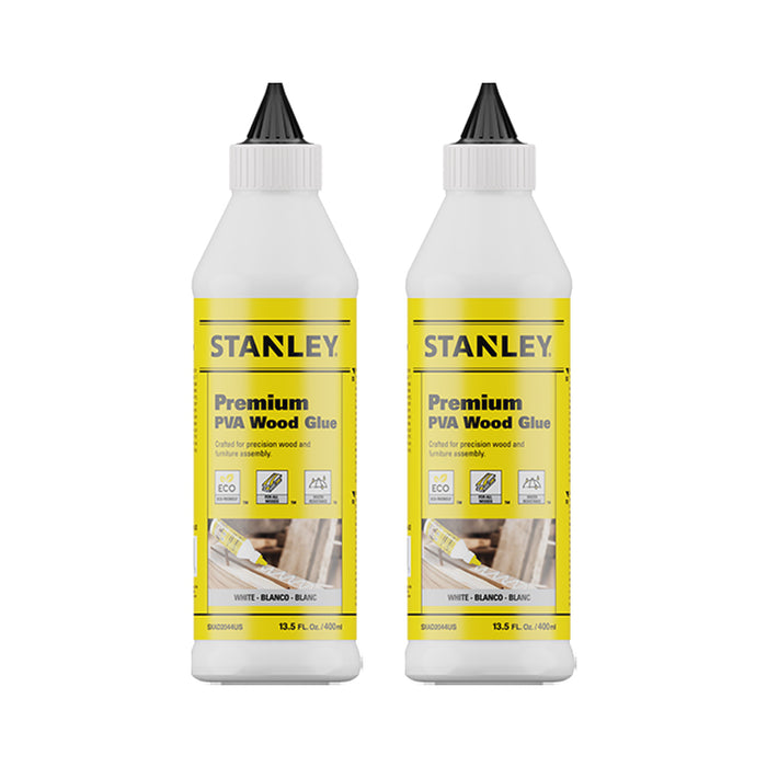 Stanley  Premium PVA Wood Glue 13.5oz 2 Pack