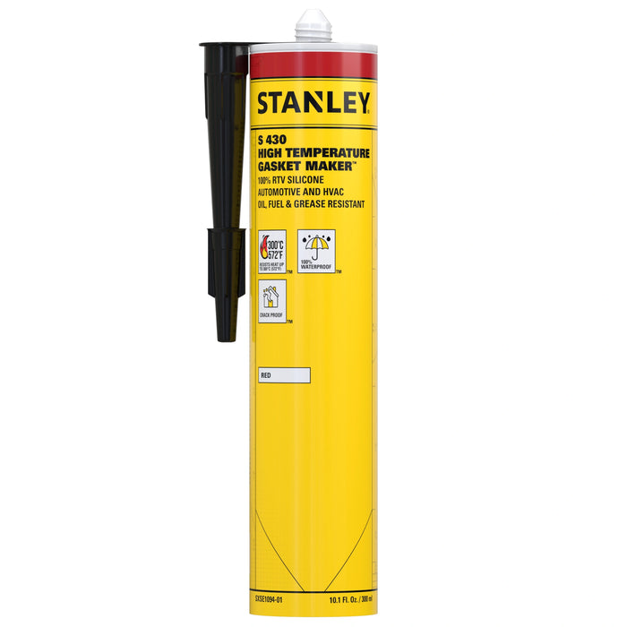 Stanley S430 High Temp Gasket Maker - RTV Silicone Sealant - Red