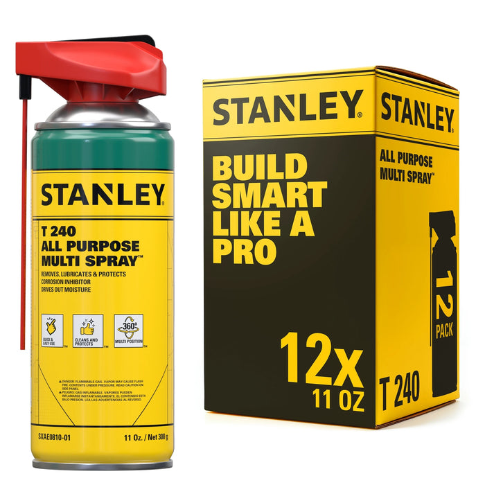 Stanley T240 All Purpose Multi Spray - Corrosion Inhibitor, Lubricant, 11 oz