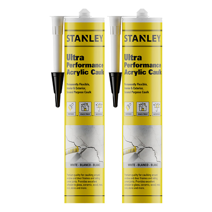 Stanley Ultra Performance Acrylic Caulk - White 10.1oz