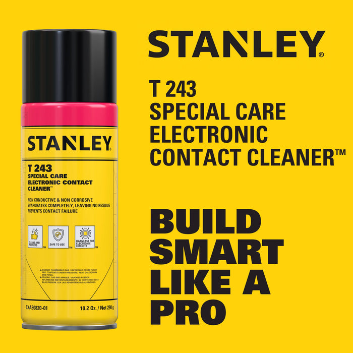 Stanley T243 Special Care Electronic Contact Cleaner Spray, 10.2 oz
