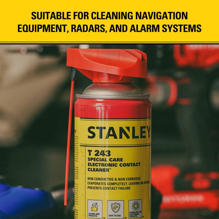 Stanley T243 Special Care Electronic Contact Cleaner Spray, 10.2 oz
