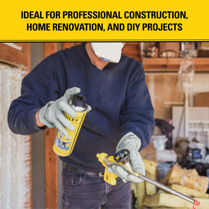 Stanley T244 Polyurethane Foam Cleaner & FoamGun Cleaner, 12.3oz