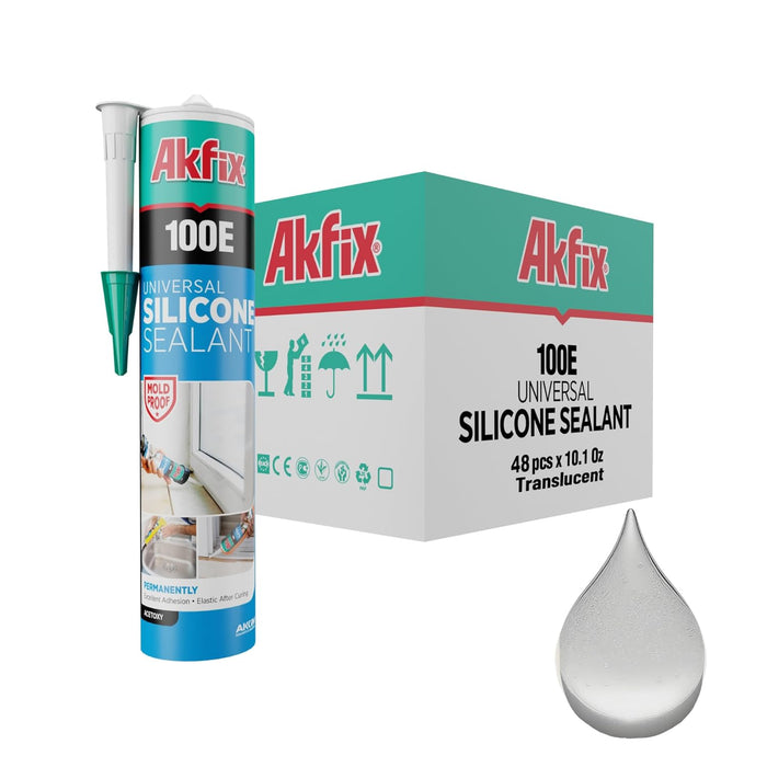 Akfix 100E Universal Silicone Sealant - 10.1 fl oz