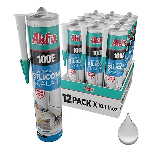 Akfix 100E Universal Silicone Sealant - 10.1 fl oz