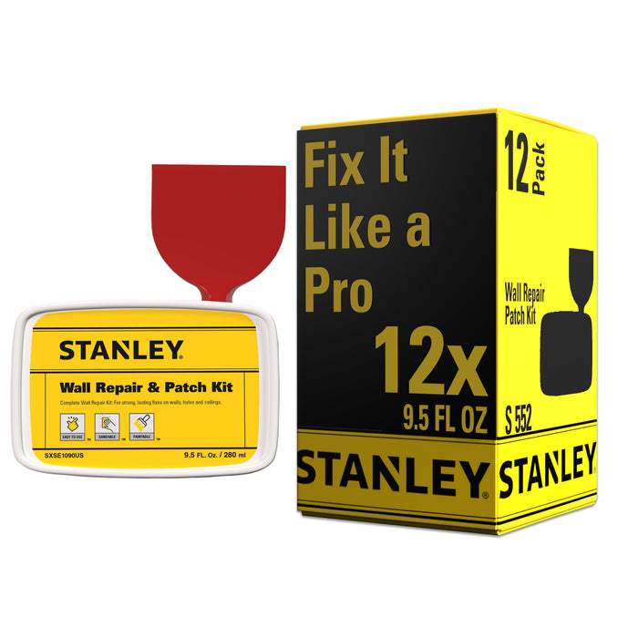 Stanley S552 Wall Repair Patch Kit - White, 9.5 fl oz