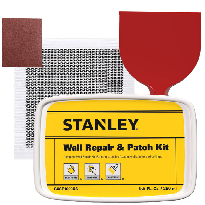 Stanley S552 Wall Repair Patch Kit - White, 9.5 fl oz