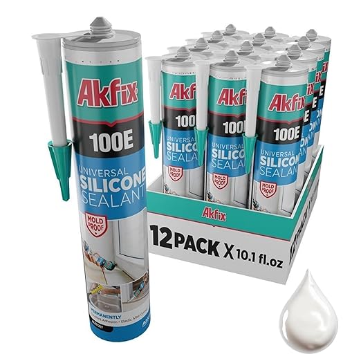 Akfix 100E Universal Silicone Sealant - 10.1 fl oz