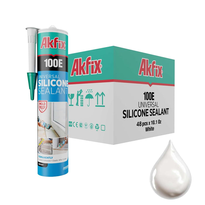 Akfix 100E Universal Silicone Sealant - 10.1 fl oz