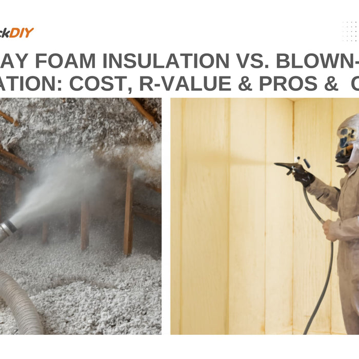 Spray Foam Insulation vs. Blown-In Insulation: Cost, R-Value & Pros & Cons