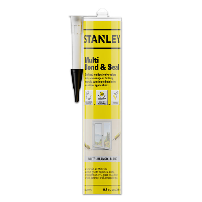 Stanley Hybrid Polymer Multi Bond & Seal - White, 9.8 fl oz