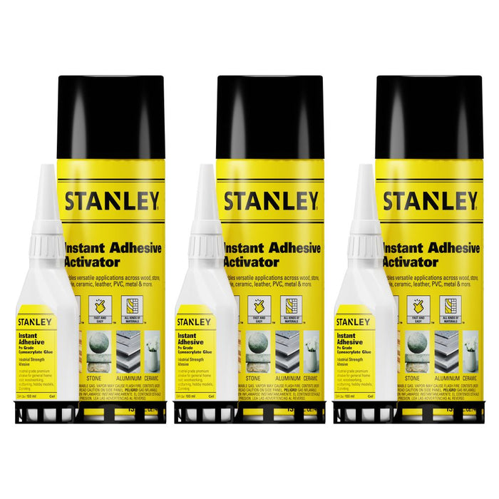 Stanley Instant Adhesive Set - CA Glue and Activator