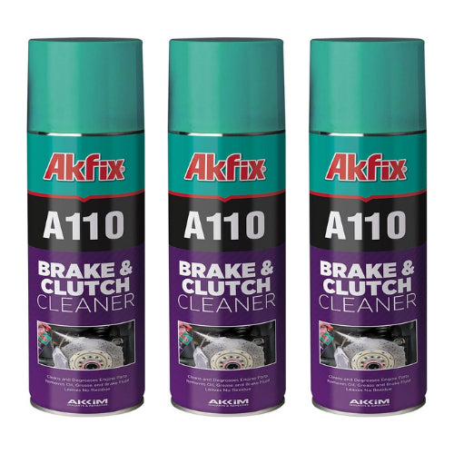 Akfix A110 Brake and Clutch Cleaner - 3 Pack