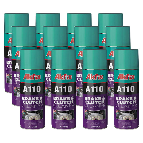 Akfix A110 Brake and Clutch Cleaner - 12 Pack