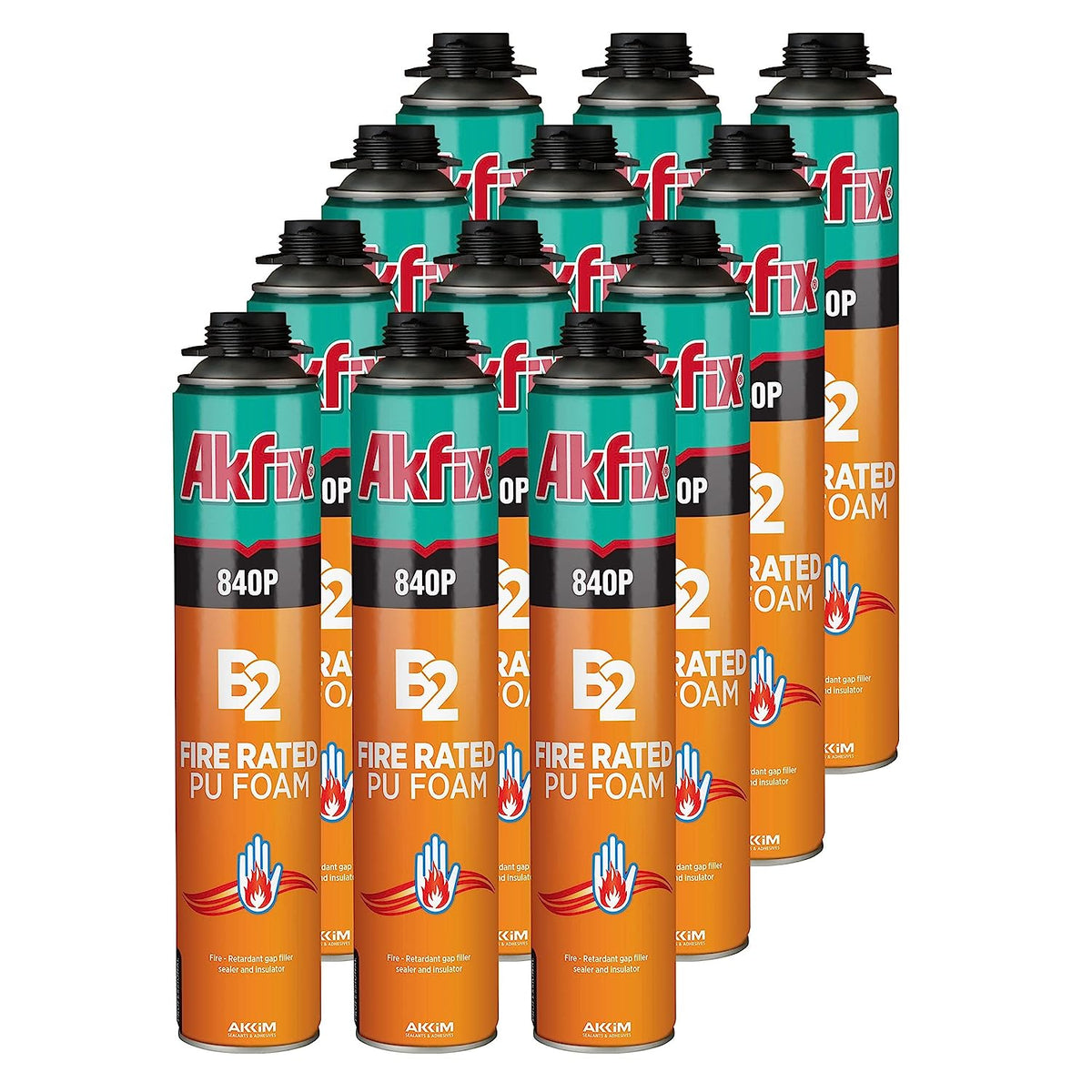 Akfix 840P Fire Rated Polyurethane Gun Foam - Fire Retardant Sealant