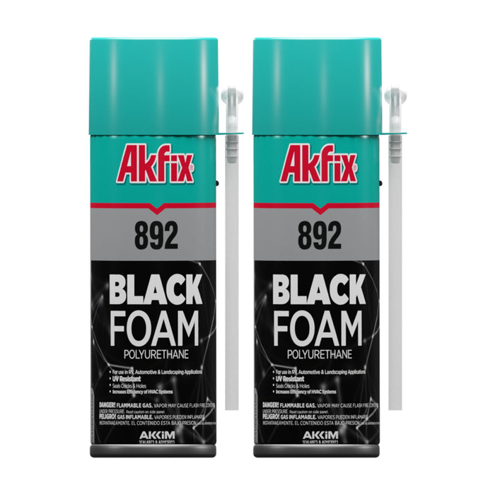 Akfix 892 Black Foam Sealant & Adhesive 12 oz / 24oz